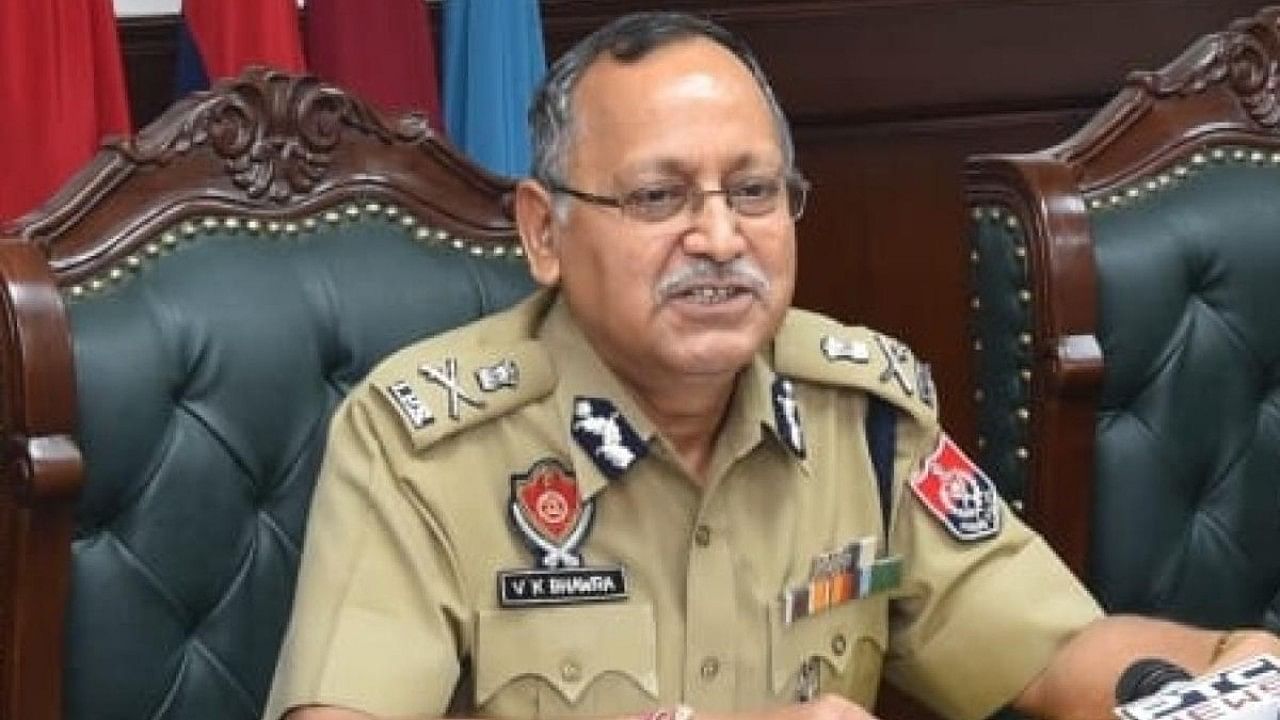 Director General of Police V K Bhawra. Credit: IANS/Twitter