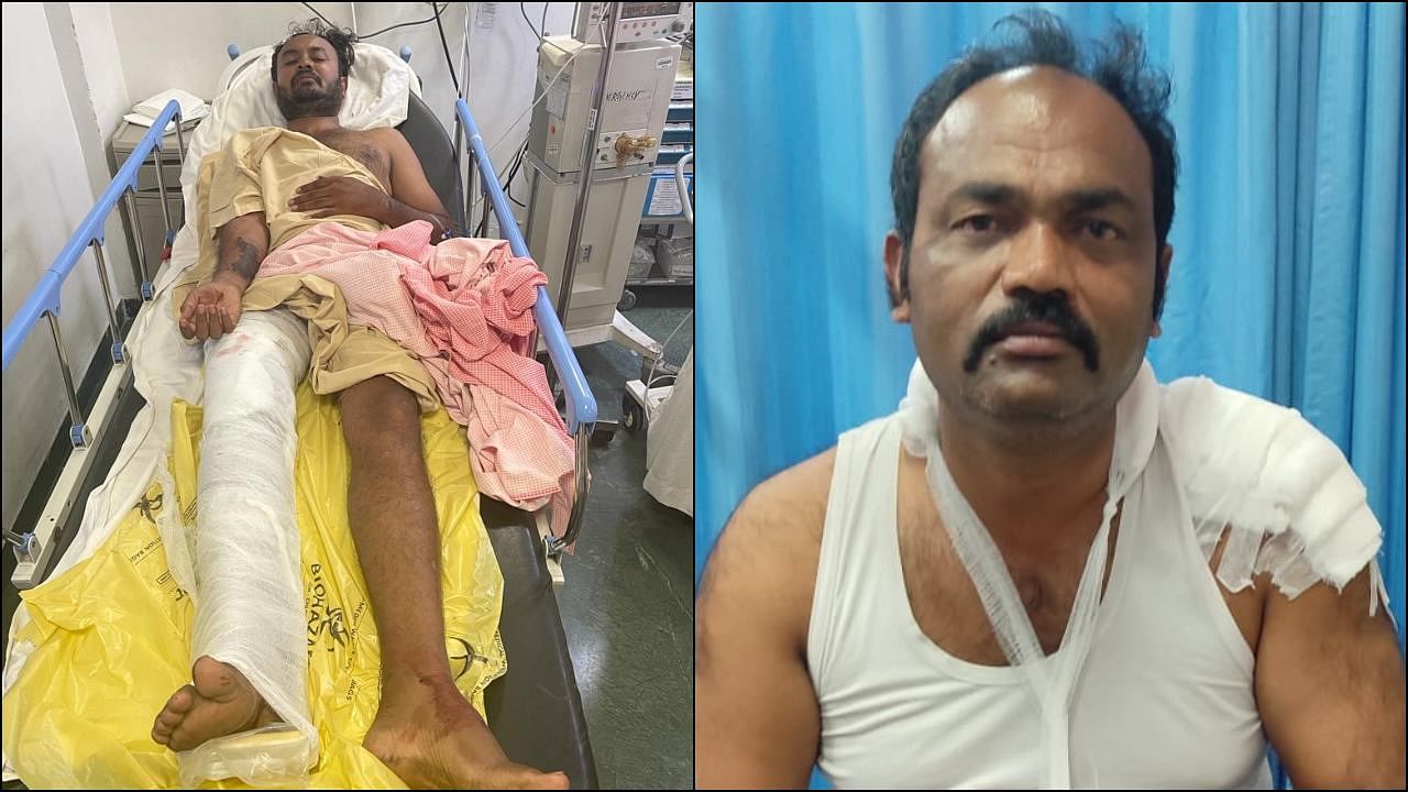 Acid attack accused Nagesh (L) and Head constable Mahadevaiah (R). Credit: Special Arrangement
