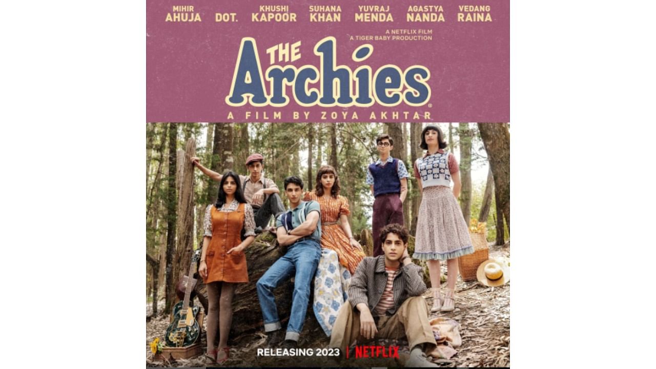 The cast of 'The Archies', a film by Zoya Akhtar. Credit: Instagram/@Netflix_in
