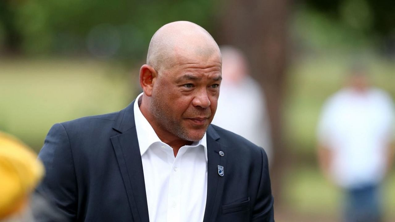 In this file photo taken on March 30, 2022 former Australian cricketer Andrew Symonds arrives to attend the state memorial service for the former Australian cricketer Shane Warne at the Melbourne Cricket Ground (MCG). Credit: AFP Photo