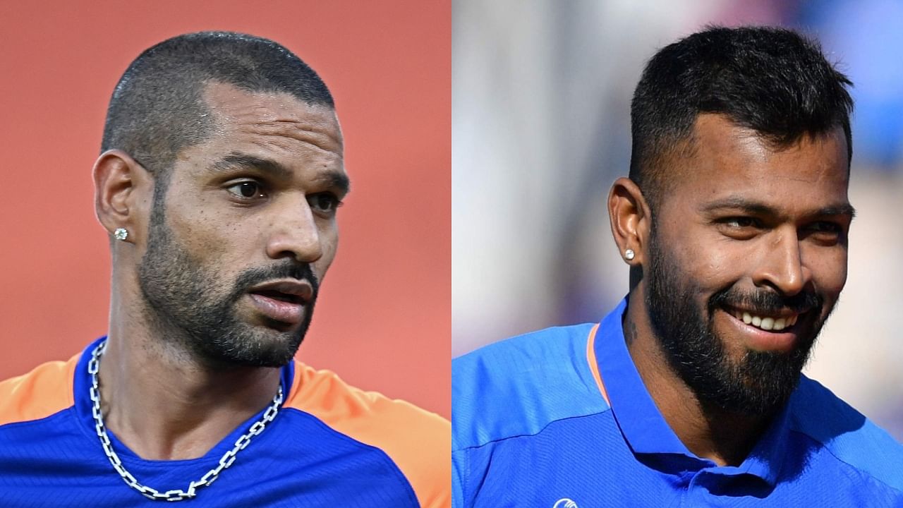 Veteran opener Shikhar Dhawan and all-rounder Hardik Pandya, are in the reckoning for the leadership role for both South Africa and the short two-match T20I series against Ireland. Credit: AFP File Photos