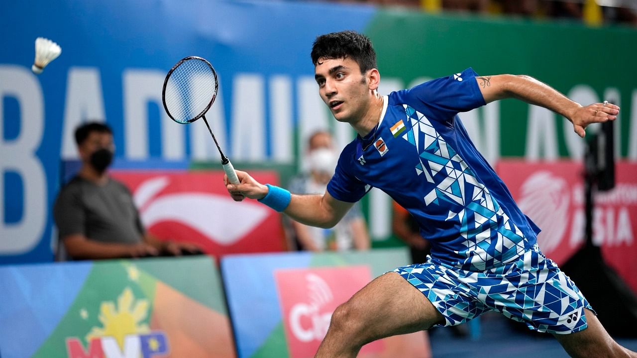 Indian shuttler Lakshya Sen. Credit: AP/PTI Photo