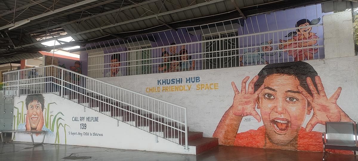 A child-friendly facility called Khushi Hub opened at KSR railway station in April. Police rescued 152 runaway children from the station last month.