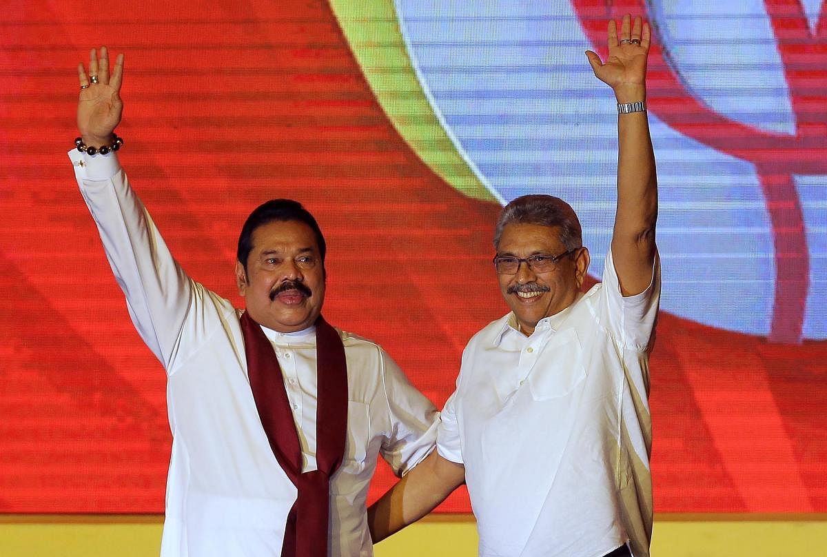 The Rajapaksas’ Sri Lanka Podujana Party has promised to support the Wickremesinghe government. Credit: AFP Photo