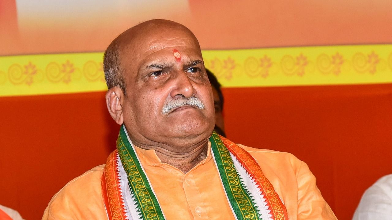 Sri Ram Sene chief Pramod Muthalik. Credit: DH File Photo