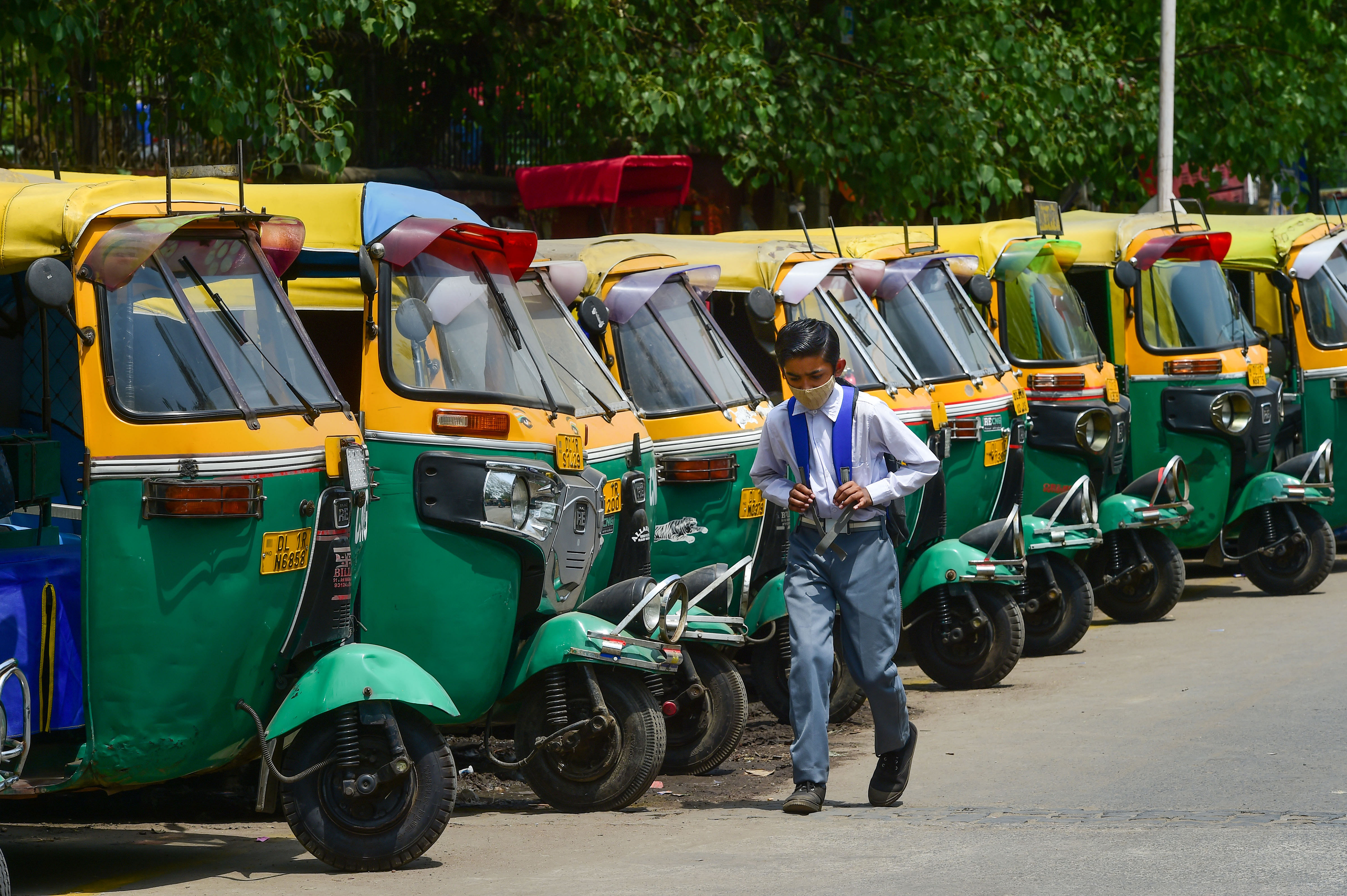 Auto stand in New Delhi. Credit: PTI Photo