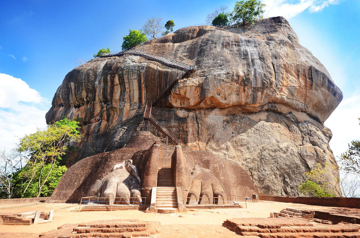 Sigiriya rock fortress in Sri Lanka