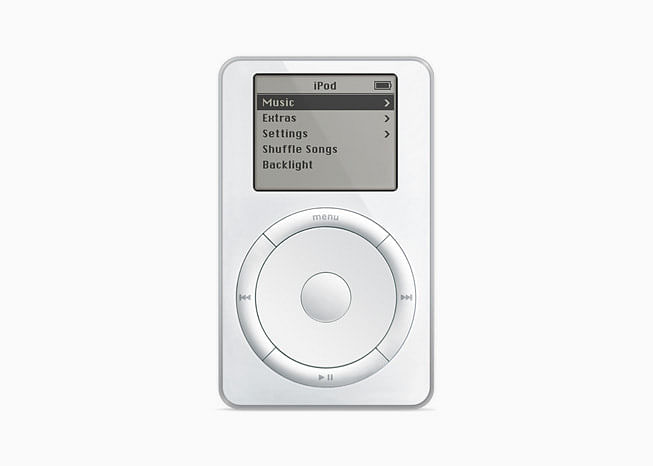The original iPod (1st Gen) was launched on October 23, 2001. Credit: Apple
