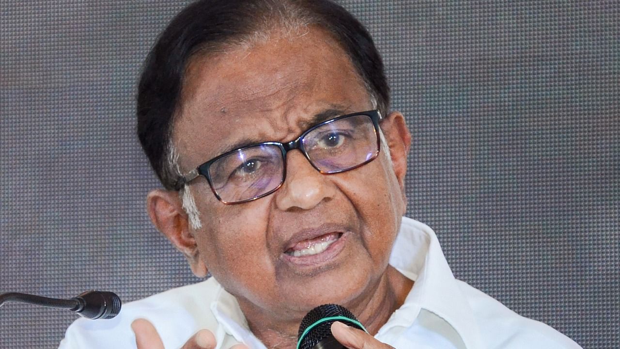 Congress leader P Chidambaram. Credit: PTI File Photo