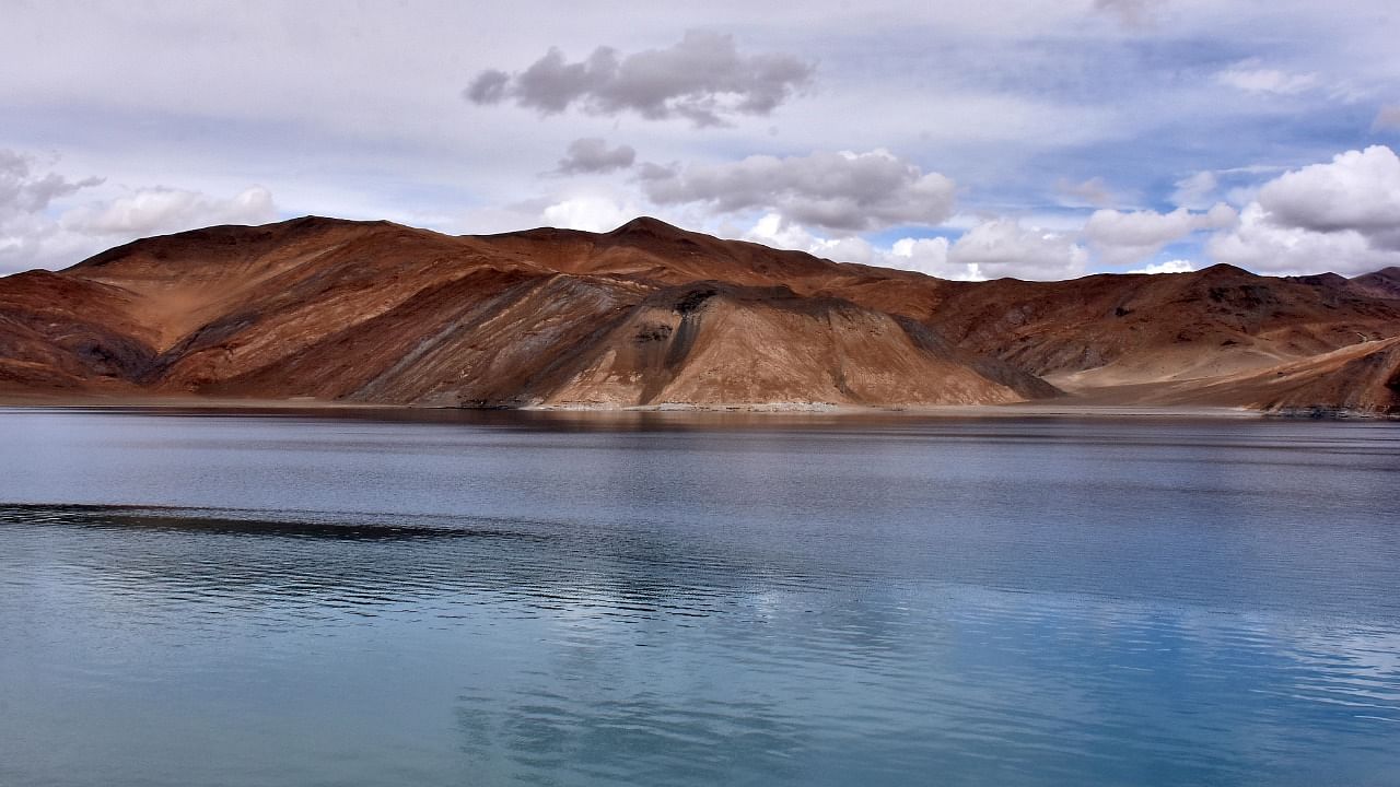A view of the Pangong Lake in Ladakh. Credit: Reuters File Photo