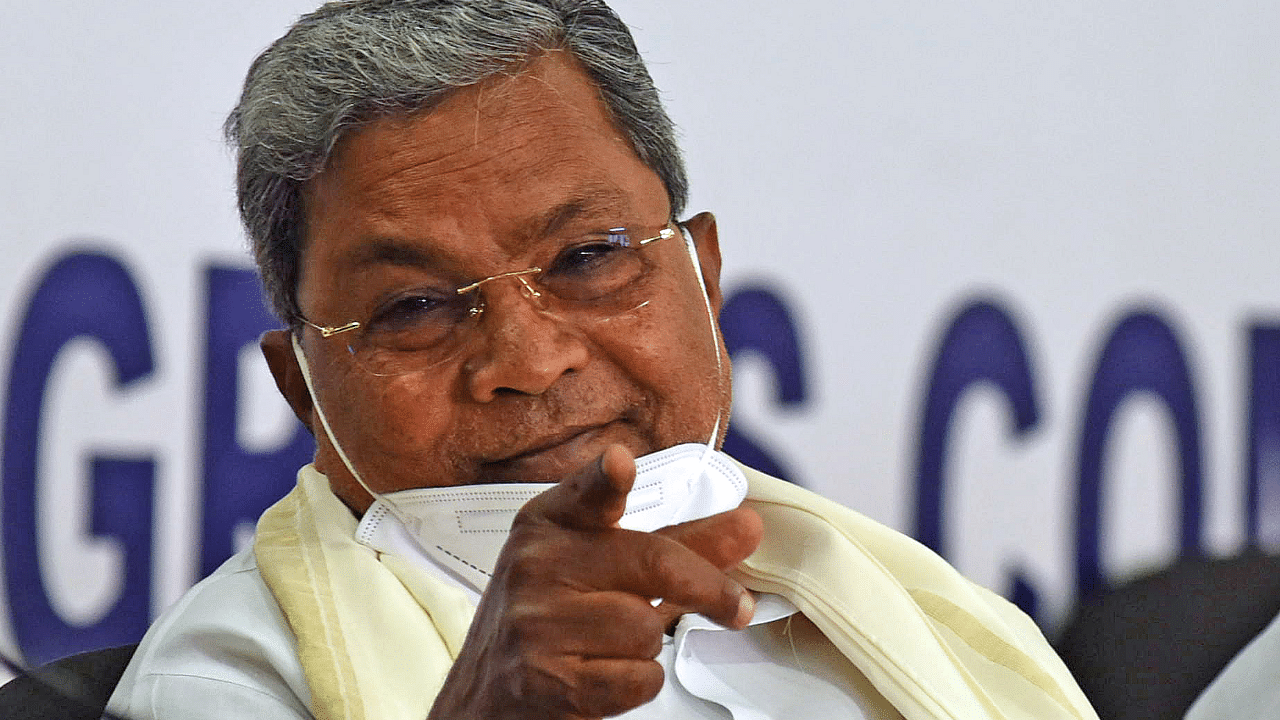 Karnataka former CM Siddaramaiah. Credit: DH File Photo