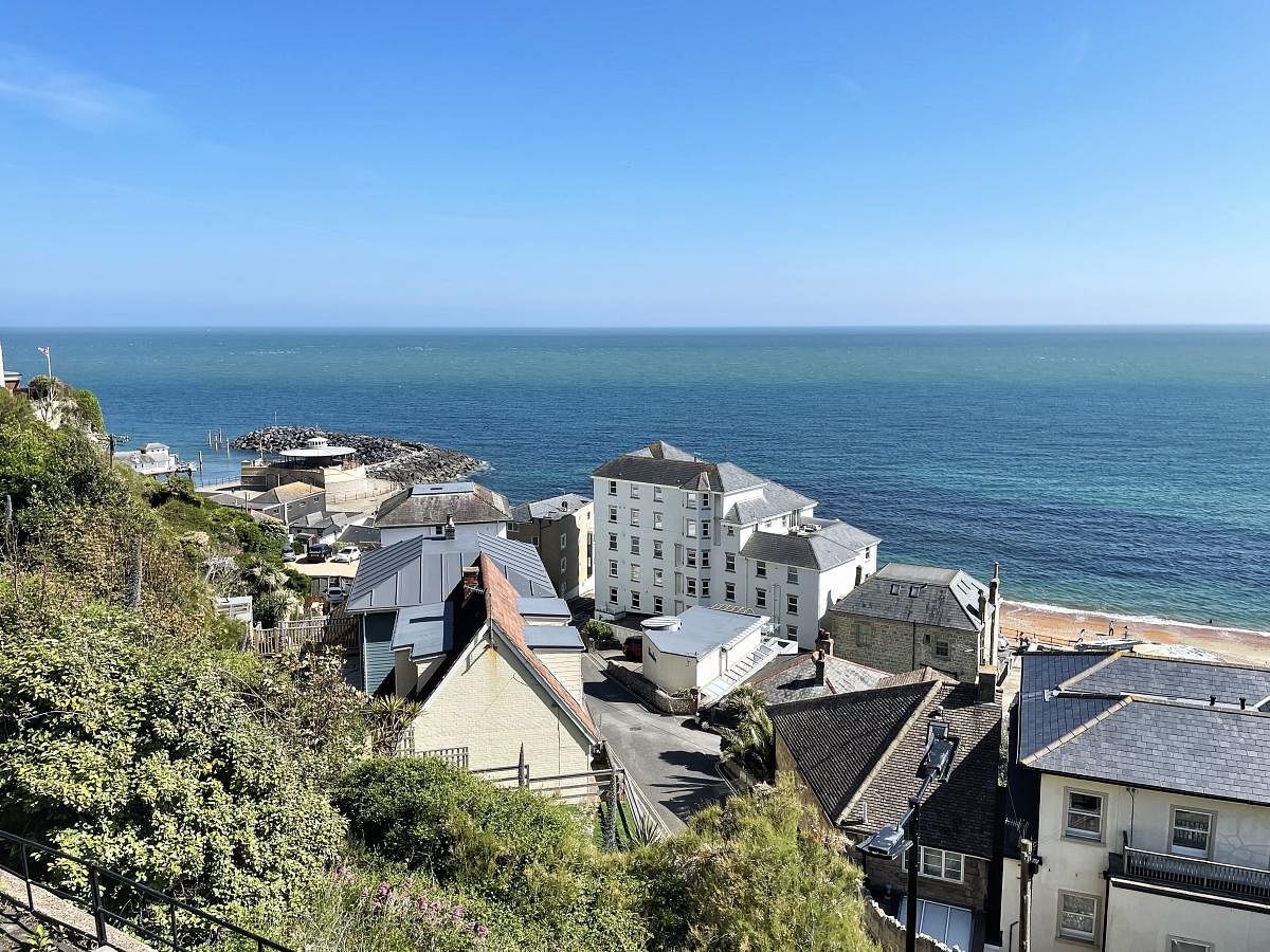 View of Sandown beach from the Redcliff. PHOTOS BY AUTHOR