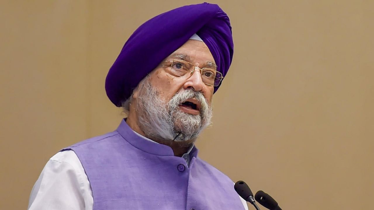 Union Petroleum and Natural Gas Minister Hardeep Singh Puri. Credit: PTI Photo