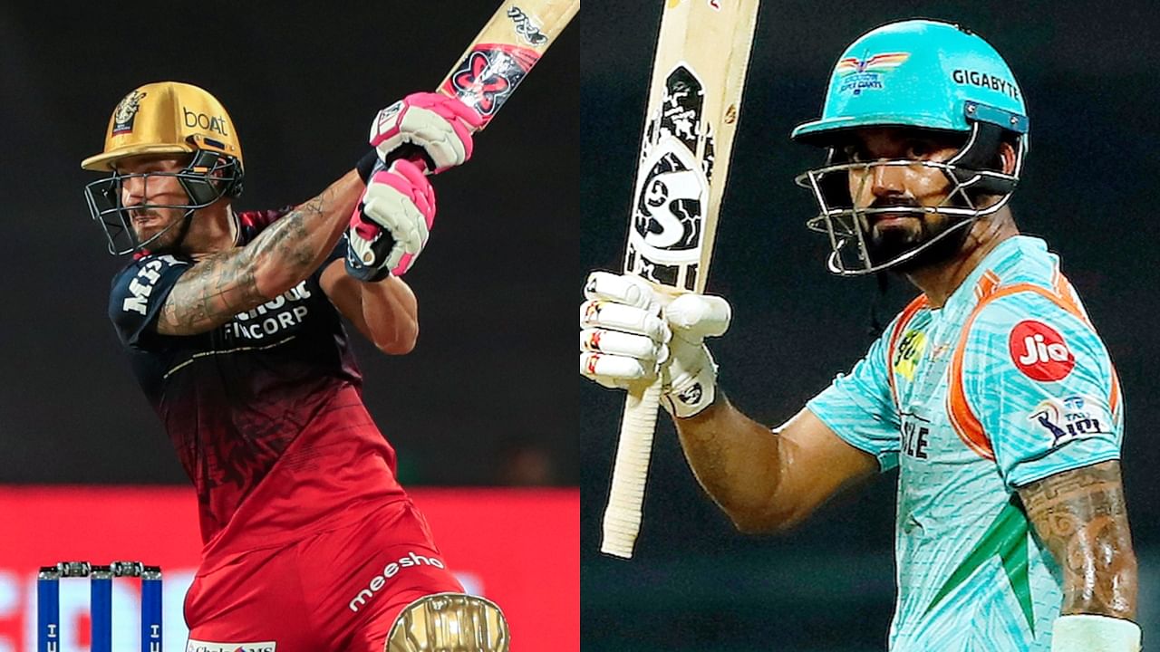 Faf du Plessis-led Royal Challengers Bangalore will take on KL Rahul's versatile Lucknow Super Giants. Credit: PTI Photos