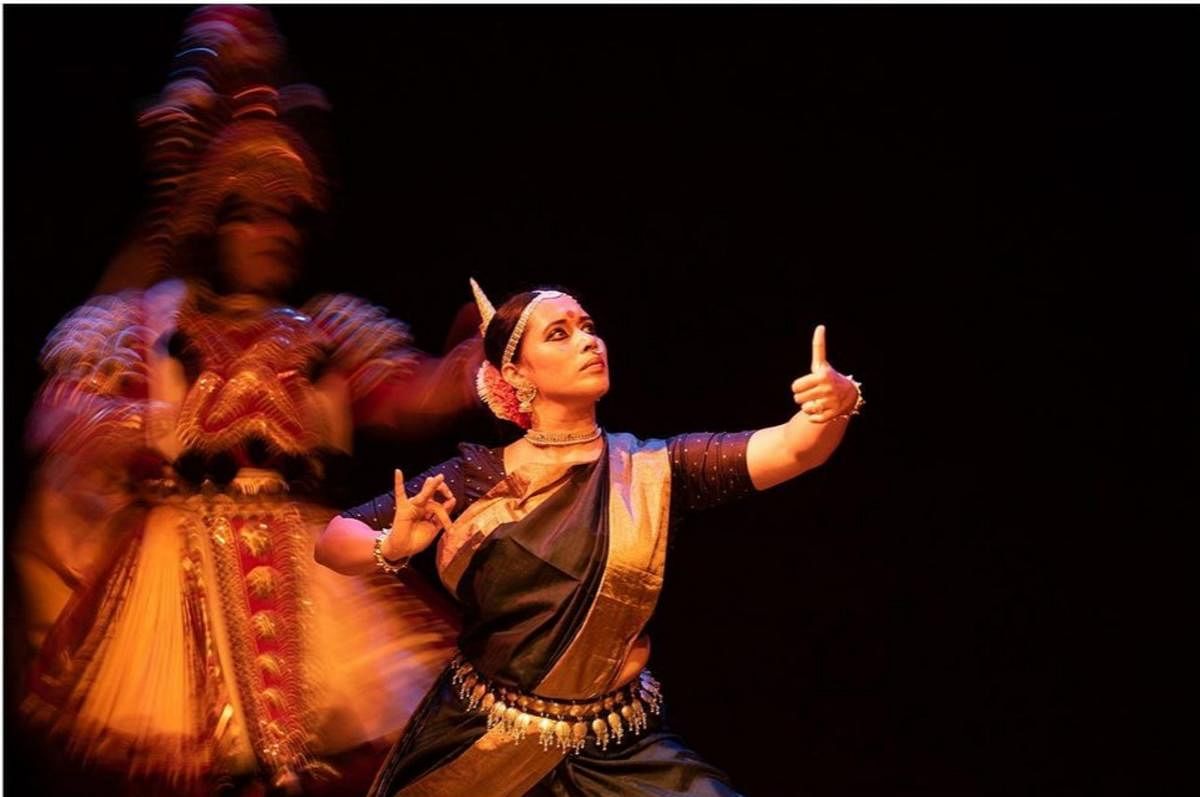 Vandana’s work is a mix of Odissi and Yakshagana.