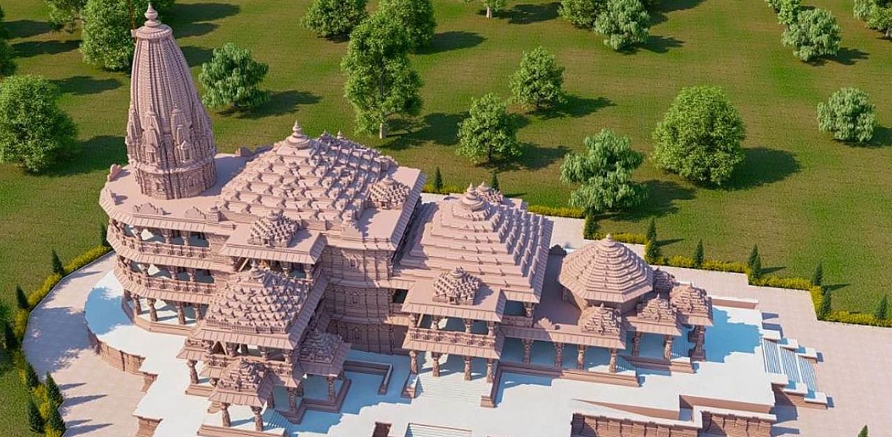 A view of the Ram Temple model. Credit: PTI file photo