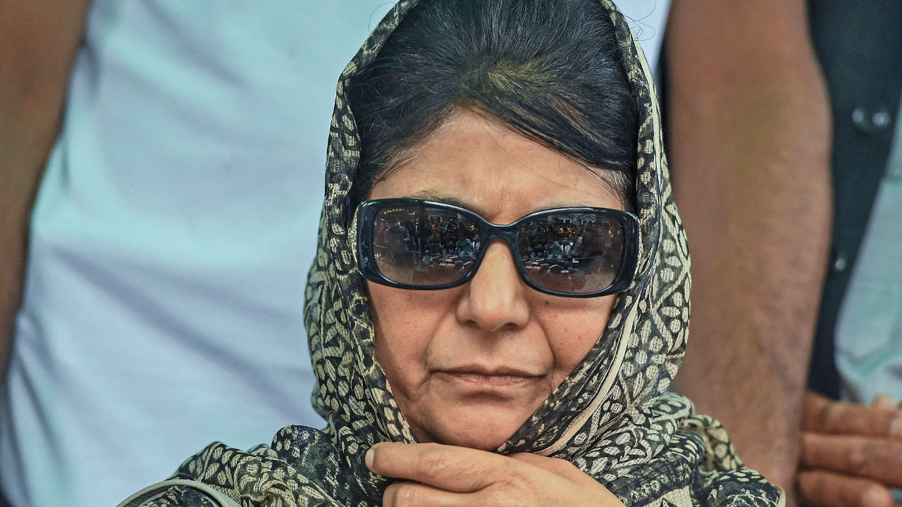 PDP President Mehbooba Mufti. Credit: AFP Photo