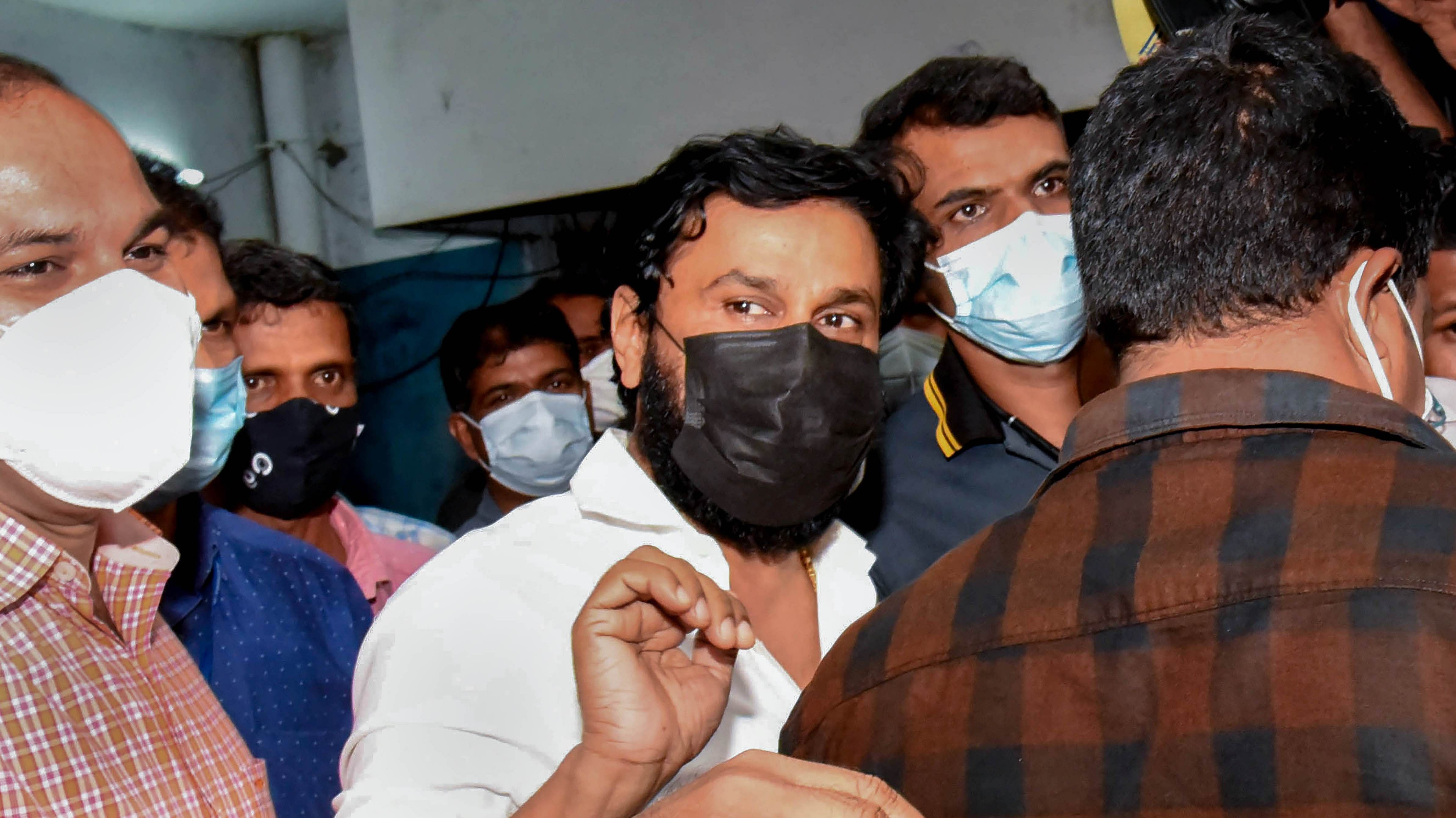 Malayalam actor Dileep after an interrogation in a case registered against him and five others for allegedly threatening officials probing the sexual assault of an actress in 2017, in Kochi. Credit: PTI File Photo