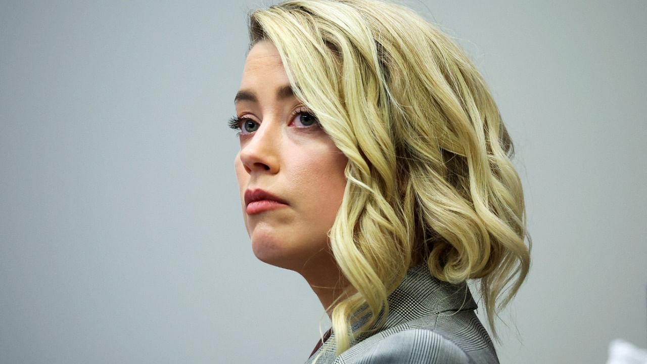 Actor Amber Heard during the Depp vs Heard defamation trial at the Fairfax County Circuit Court in Fairfax. Credit: Reuters Photo