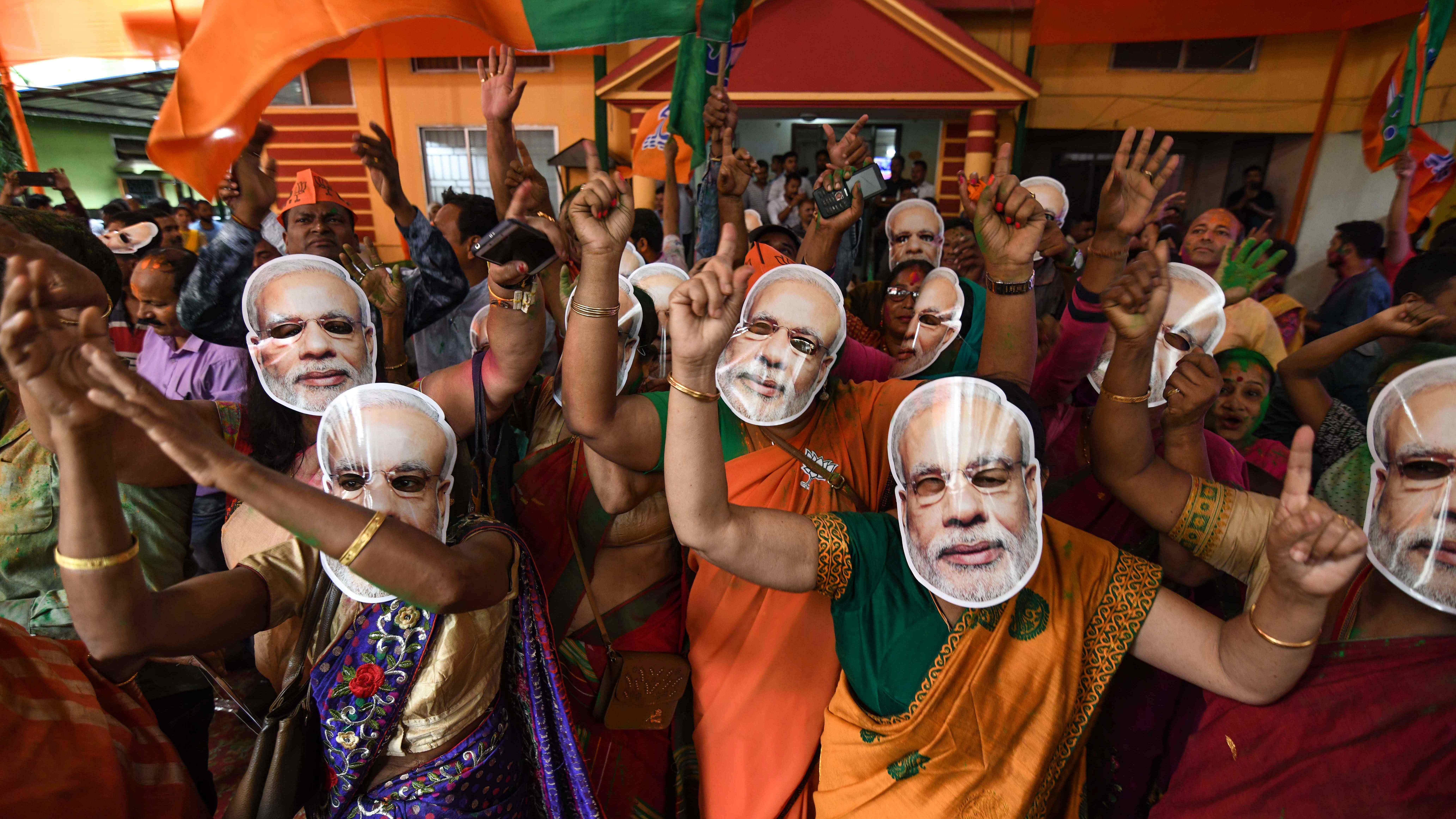 Ahead of the big bang celebrations to celebrate the Modi government’s eighth anniversary, beginning May 30, with nationwide programmes to reach out to electorates, Nadda on Wednesday launched a campaign to reach out to voters in nearly 74,000 electoral booths, where the party’s voting percentage has been low. Credit: AFP Photo