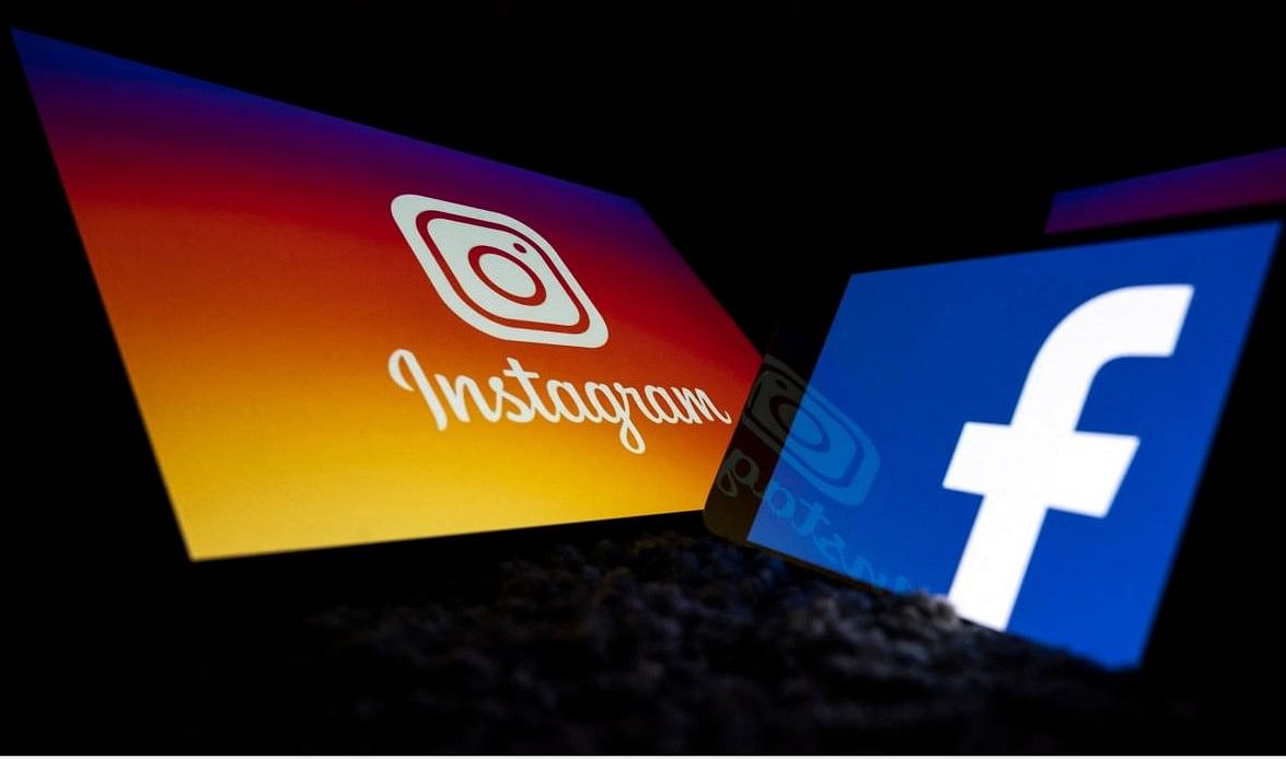 Facebook and Instagram logo. Credit: AFP FILE PHOTO