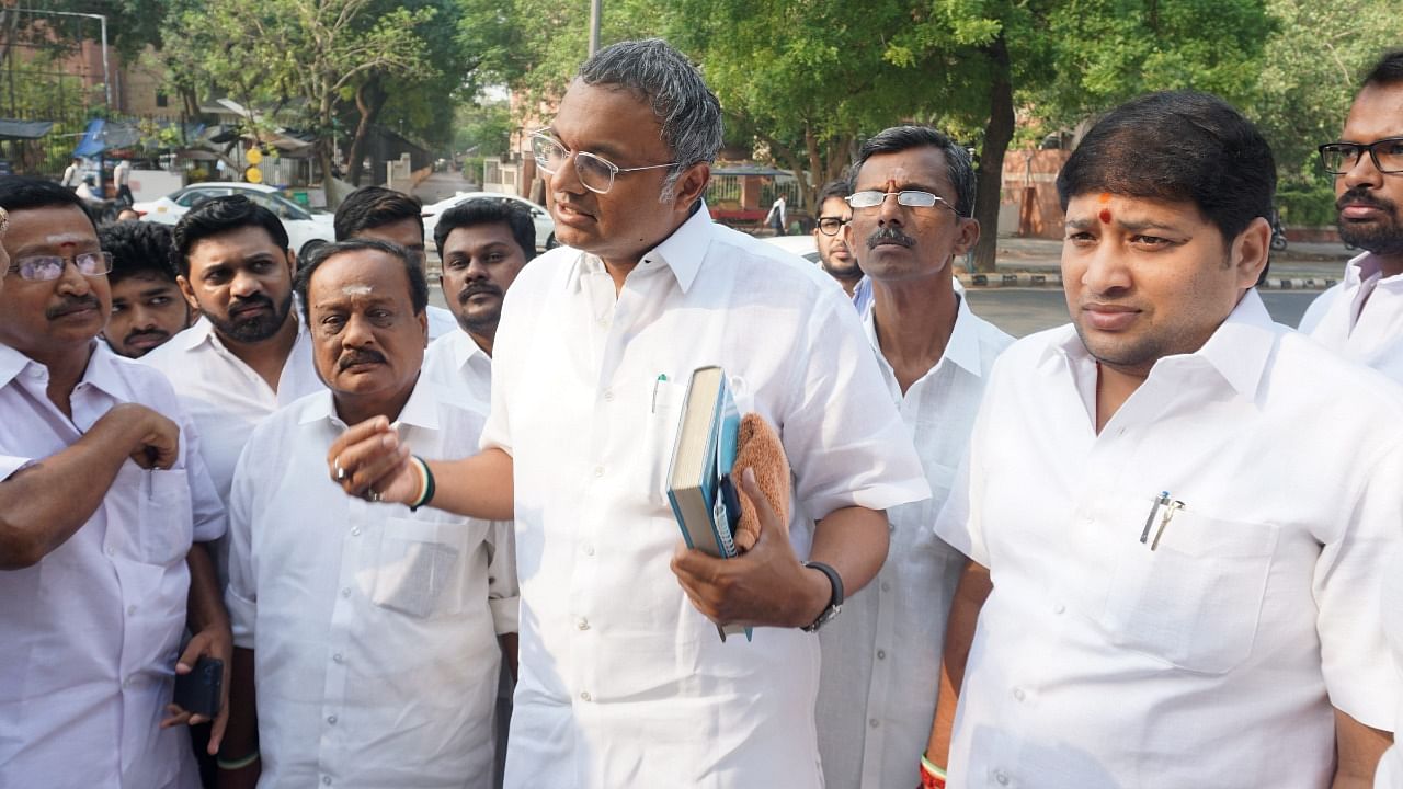 Congress MP Karti Chidambaram. Credit: PTI Photo