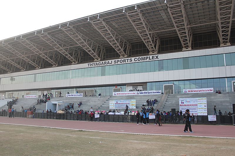 Thyagraj stadium in Delhi. Credit: Wikimedia Commons