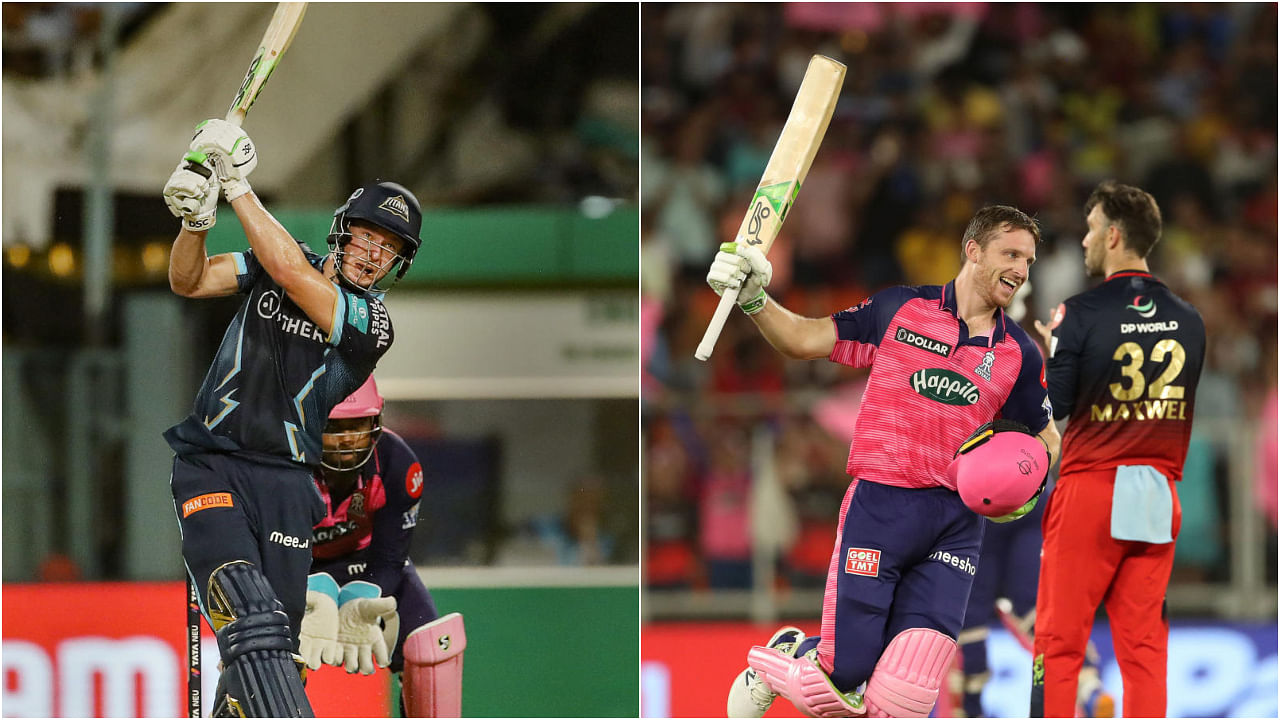 David Miller (left) and Jos Buttler. Credit: PTI Photos