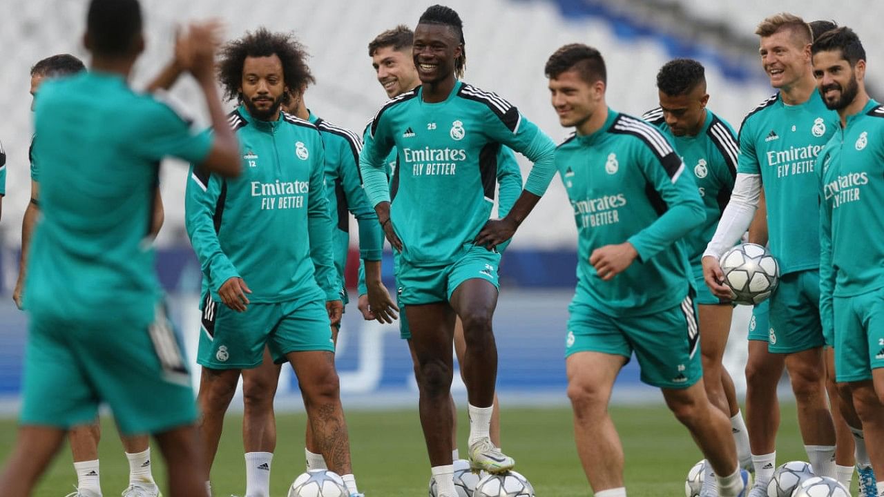 Real Madrid training. Credit: Reuters Photo