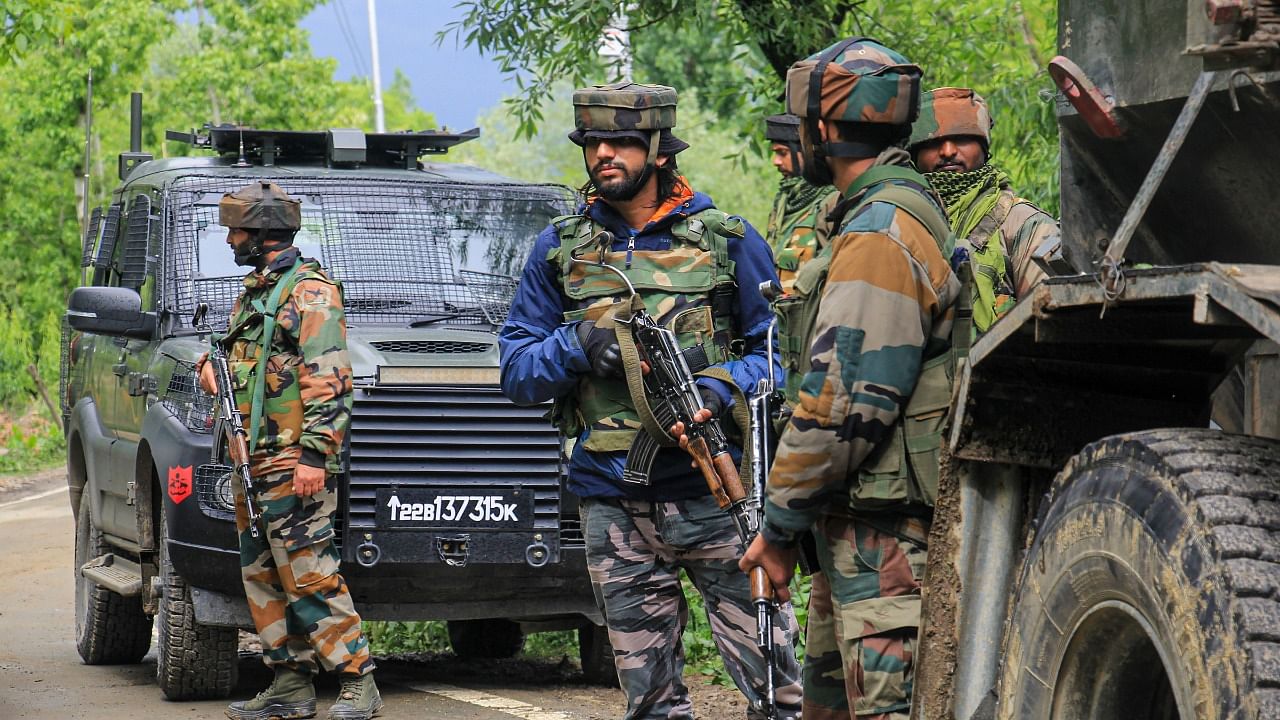 Indian military forces. Credit: PTI Photo