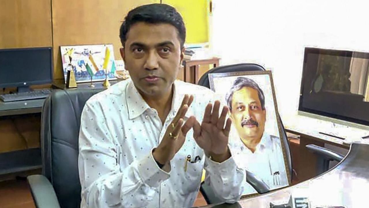 Goa Chief Minister Pramod Sawant. Credit: PTI Photo