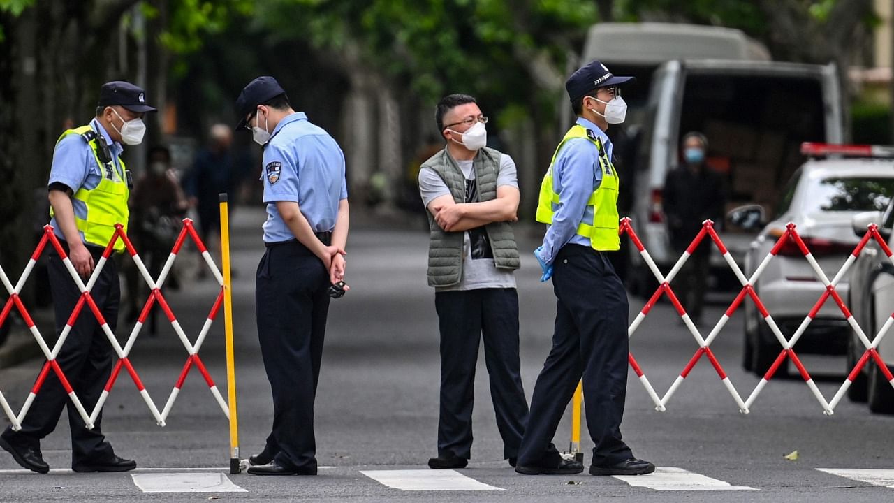 China's commercial hub of Shanghai reported a broad decline in its economy last month as Covid outbreaks prompted stringent restrictions and lockdowns. Credit: AFP Photo