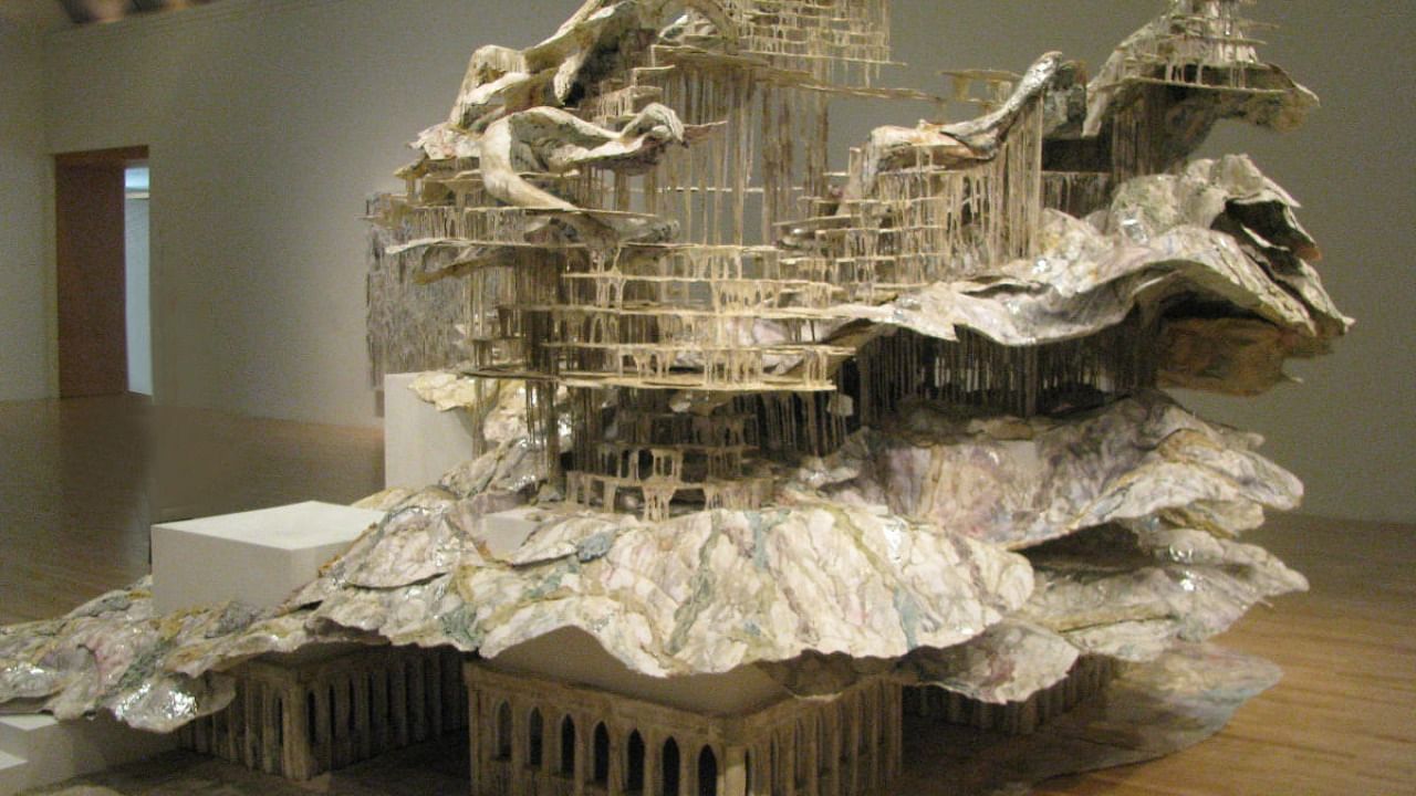 Diana Al-Hadid’s sculpture ‘Nolli’s Orders, 2012’ at the Marianne Boesky Gallery, New York. Credit: Wikimedia Commons