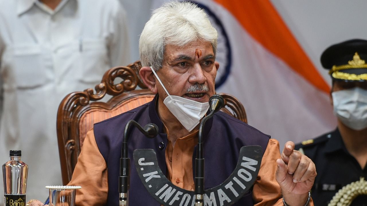 Jammu and Kashmir Lieutenant Governor Manoj Sinha. Credit: PTI Photo