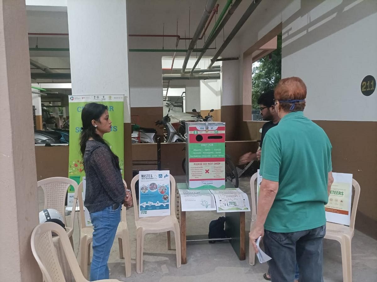 An awareness drive at Surabhi Apartment, Bilekahalli.