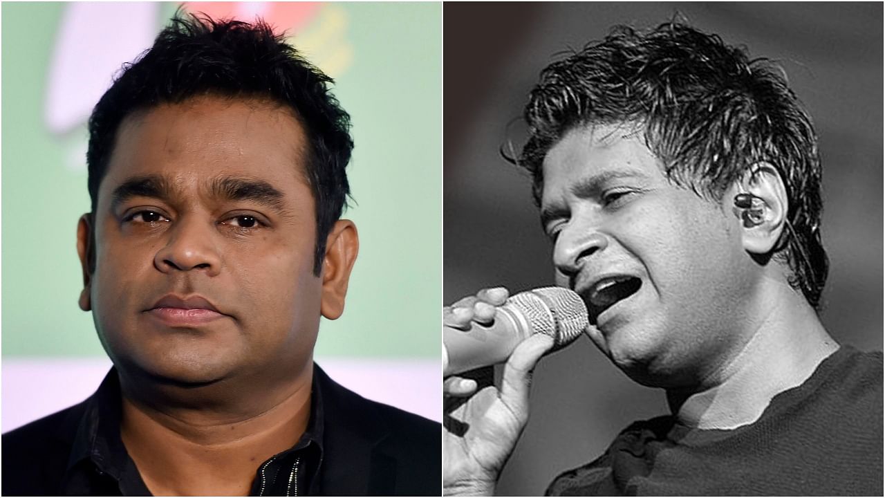 Composer AR Rahman and singer KK. Credit: Agency Photos