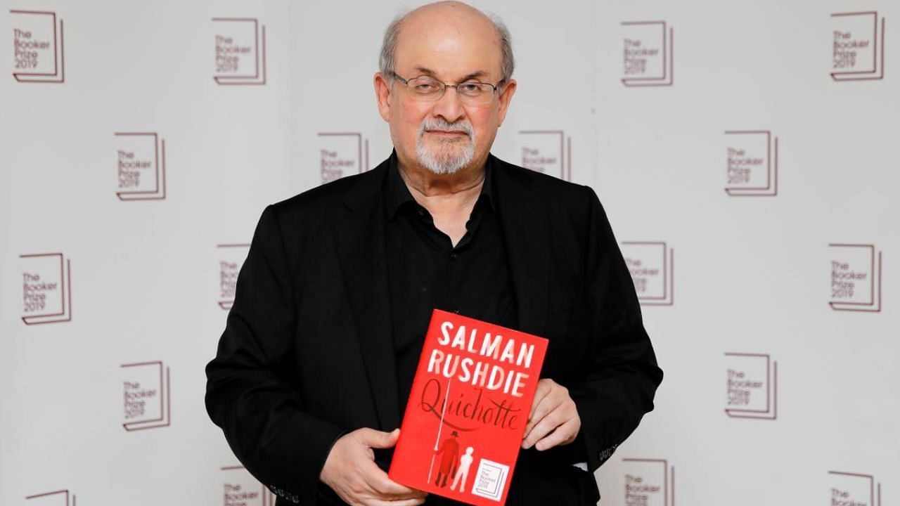 British author Salman Rushdie. Credit: AFP File Photo