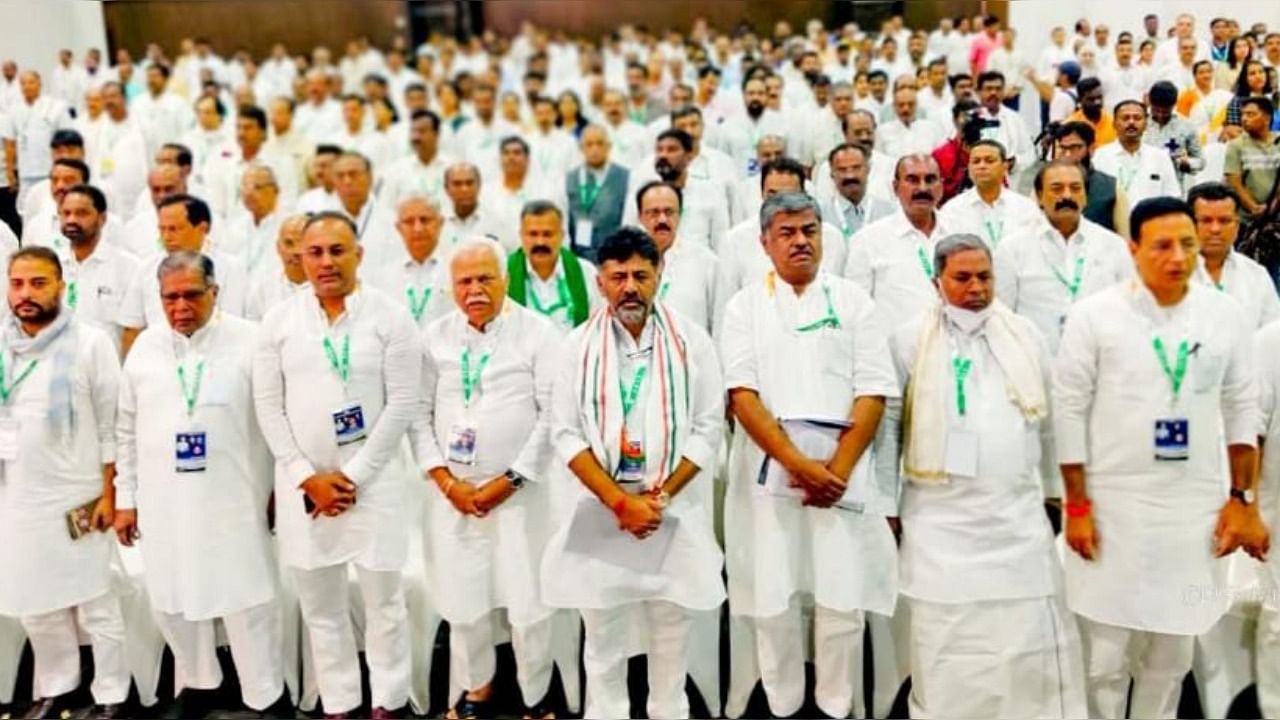 The party’s 2-day Chintan Shivir kicked off with AICC general secretary Randeep Singh Surjewala fixing deadlines for significant organisational rejigs. Credit: Special arrangement