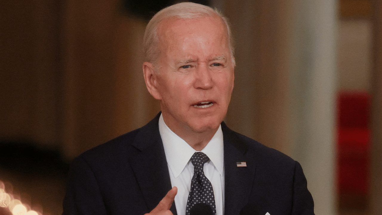 All major broadcast networks broke away from regular programing to carry Biden's remarks at 7:30 p.m. Credit: Reuters Photo