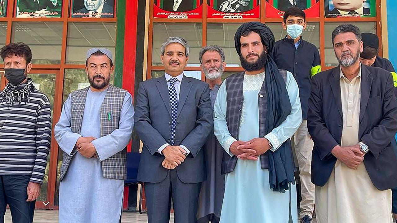 Indian delegation visit Kabul. Credit: PTI Photo
