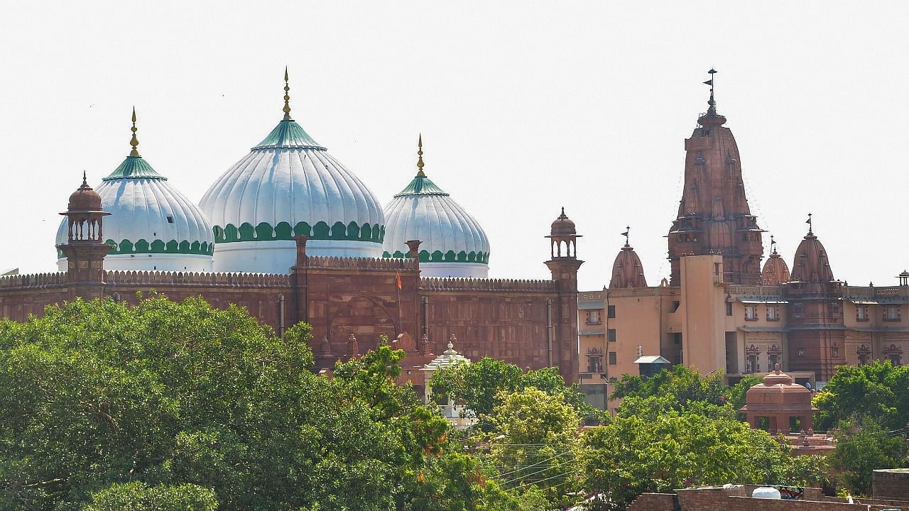 A district court had earlier ordered parts of Gyanvapi Mosque be sealed after Hindu lawyers claimed that a 'Shivling' was found in a pond which was used for 'wuzu' by the Muslims. Credit: PTI Photo