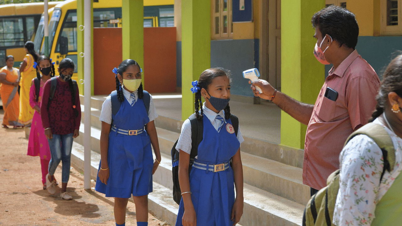 The demand for uniforms increased this year because children are coming to school after two years. Credit: AFP Photo