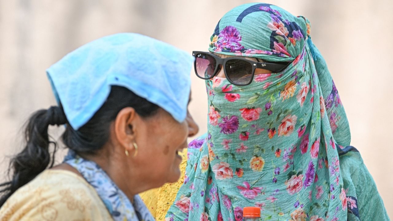 On Saturday, the maximum temperature touched 43.9 degrees Celsius, three notches below the season's average. Credit: PTI Photo