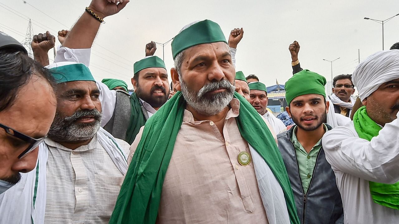 BKU chief Rakesh Tikait. Credit: PTI Photo