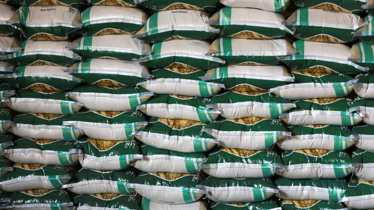 <div class="paragraphs"><p> Representative image of rice bags in a godown. </p></div>
