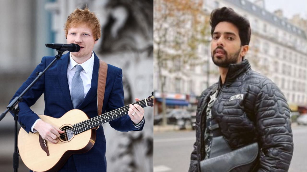 Ed Sheeran and Armaan Malik. Credit: Reuters and IANS Photos