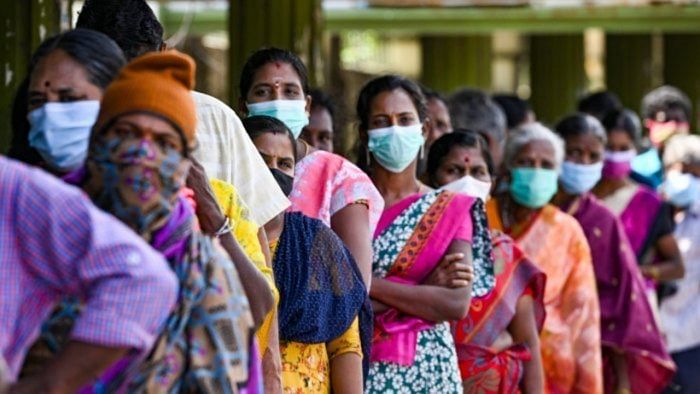 As per the existing Covid guidelines, wearing a facial mask is mandatory in all public places but there are no fines. Credit: PTI Photo