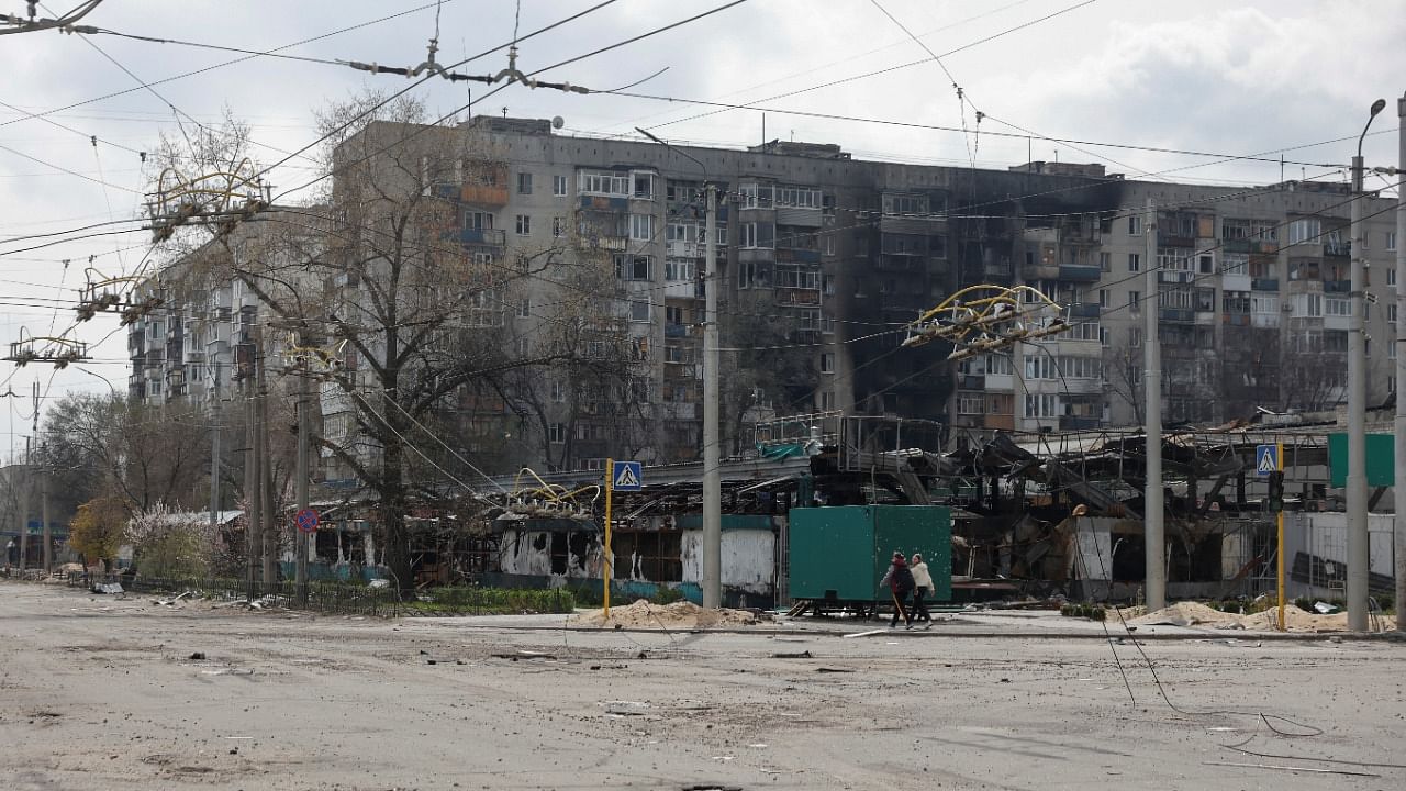 A view shows residential buildings damaged by a military strike, as Russia's attack on Ukraine continues, in Sievierodonetsk, Luhansk region, Ukraine. Credit: Reuters Photo