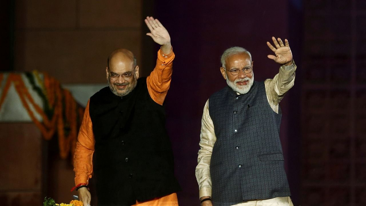 Prime Minister Narendra Modi and Union Home Minister Amit Shah. Credit: Reuters Photo