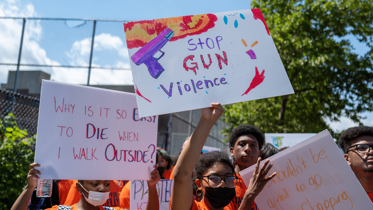 March against gun violence held in the Bronx borough Of NY. Credit: AFP Photo